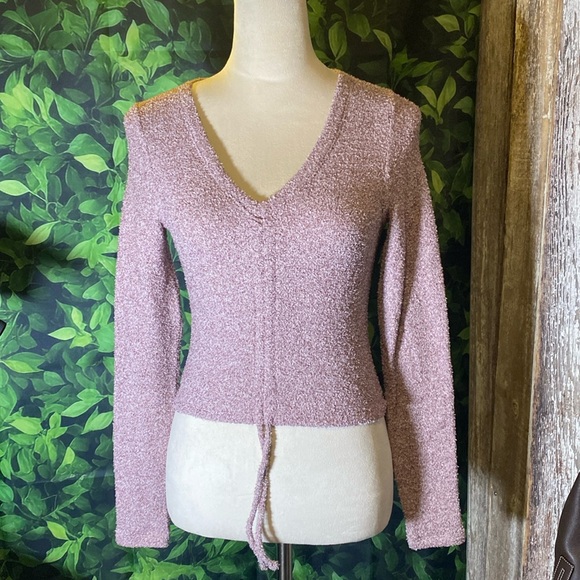 wild fable Tops - Wild Fable vneck sweater with adjustable draw string down the middle.